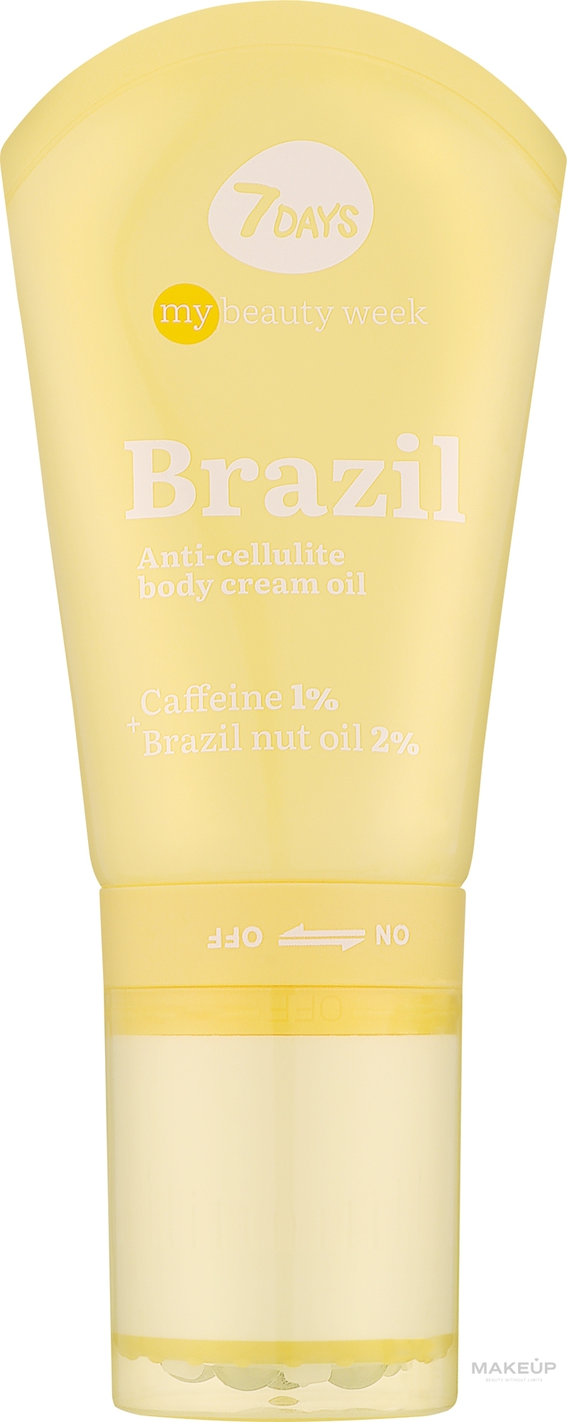 Антицелюлітна крем-олія для тіла - 7 Days My Beauty Week Brazil — фото 130ml