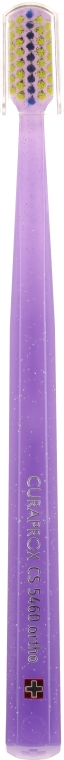 Зубна щітка, фіолетово-салатова - Curaprox CS 5460 Ultra Soft Ortho — фото N1
