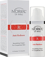 Живильний крем для шкіри з куперозом - Norel Anti-Redness Nourishing Cream For Couperose Skin — фото N2