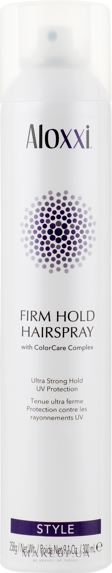 Лак для волос сильной фиксации - Aloxxi Firm Hold Hairspray — фото 300ml