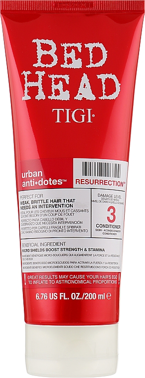 Кондиціонер відновлюючий для слабкого ламкого волосся - Tigi Bed Head Urban Antidotes Resurrection Conditioner — фото N2