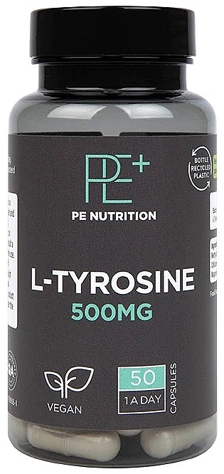 Харчова добавка "L-тирозин", 500 мг - Holland & Barrett PE Nutrition L-Tyrosine 500mg — фото N1