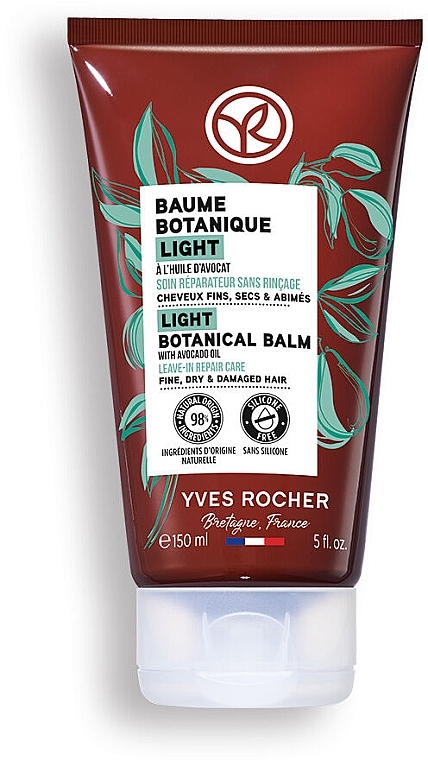 Бальзам для волосся - Yves Rocher Light Botanical Balm Leave-In Repair Care — фото N1