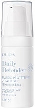Парфумерія, косметика Захисний флюїд для обличчя, з тоном - Pupa Daily Defender Protective Fluid 7 Factors Indian Ginseng SPF 50 Coloured
