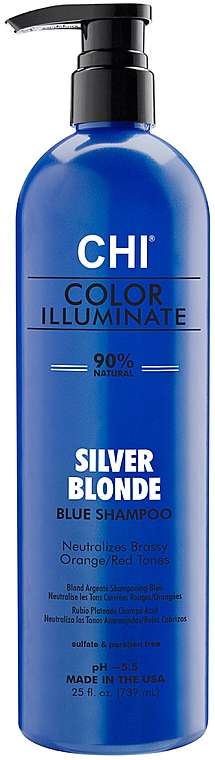 Відтінковий шампунь - CHI Color Illuminate Shampoo Silver Blonde — фото N1