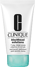 Скраб для глубокого очищения пор за 7 дней - Clinique Blackhead Solutions 7 Day Deep Pore Cleanse & Scrub — фото N1