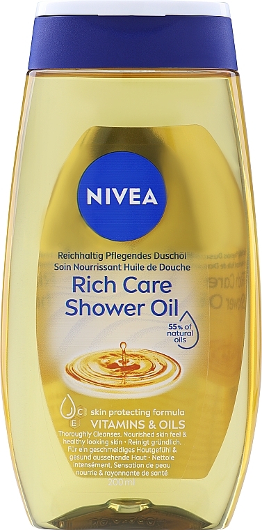 Масло для душа - NIVEA Rich Care Shower Oil