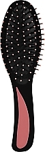 Парфумерія, косметика Велика щітка для волосся, чорно-рожева - Ampli