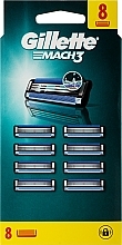 Змінні касети для гоління, 8 шт. - Gillette Mach3 — фото N9