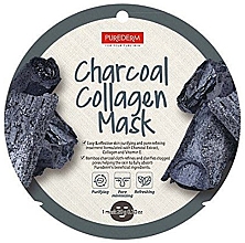 Колагенова маска для обличчя - Purederm Charcoal Collagen Mask — фото N1