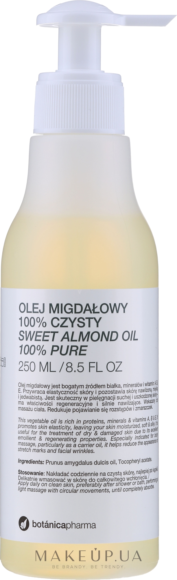 Мигдальна олія "100% чистота" - Botanicapharma Oil 100% — фото 250ml