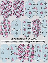 Парфумерія, косметика Дизайнерські наліпки для нігтів "Wraps S-00001" - StickersSpace