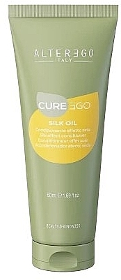 Кондиционер для непослушных и вьющихся волос - Alter Ego CureEgo Silk Oil Silk Effect Conditioner (туба) — фото N1