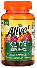 Жевательные мультивитамины для детей "Вишня, виноград и апельсин" - Nature’s Way Alive! Kids Premium Multivitamin Gummy — фото N1