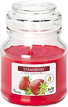 Ароматична свічка в банці "Полуниця" - Bispol Scented Candle Strawberry — фото N1
