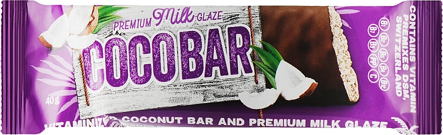Батончик в молочной кондитерской глазури - Vitapak Coco Bar — фото N1