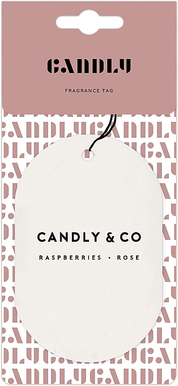 Ароматическая подвеска - Candly & Co No.7 Raspberries Rose Fragrance Tag — фото N1