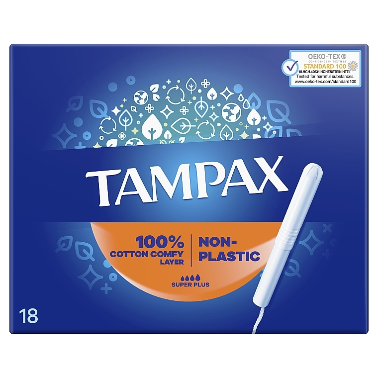 УЦЕНКА Тампоны с аппликатором, 18 шт. - Tampax Compak Super Plus * — фото N3