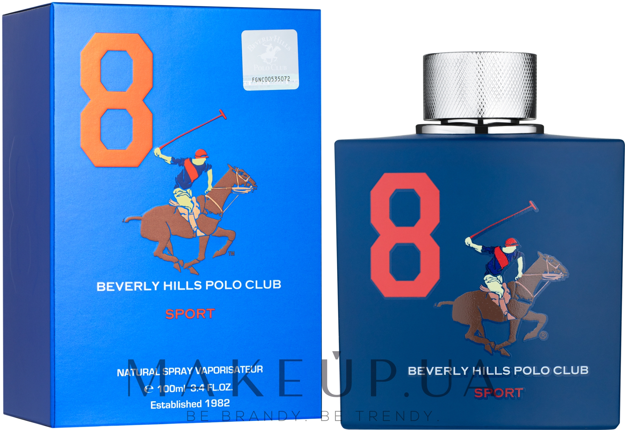 Beverly Hills Polo Club Sport No 8 - Туалетная вода — фото 100ml