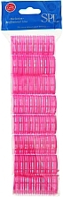 Бигуди-липучки 0256, 25 мм, розовые - SPL — фото N1