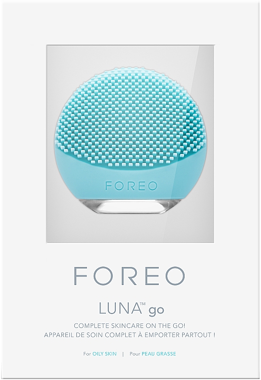 Очищувальна щітка і антивіковый масажер для жирної шкіри обличчя - Foreo Luna go Facial Cleansing Brush and Anti-Age Massager for Oily Skin — фото N3