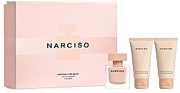 Духи, Парфюмерия, косметика Narciso Rodriguez Narciso Poudree - Набор (edp/50ml + b/lot/50ml + sh/gel/50ml)