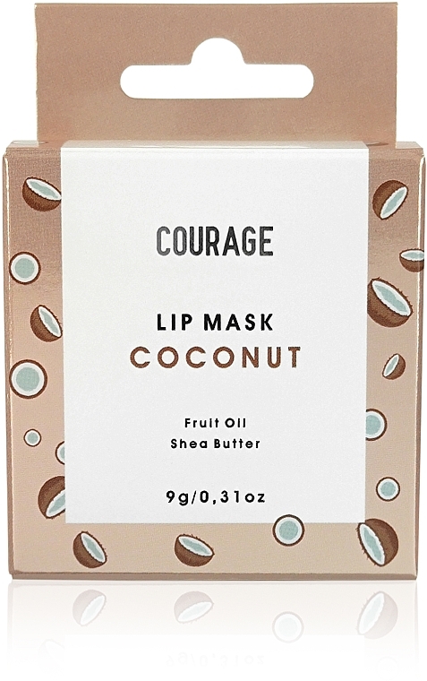 УЦІНКА Маска-бальзам для губ "Coconut" - Courage Lip Mask * — фото N2