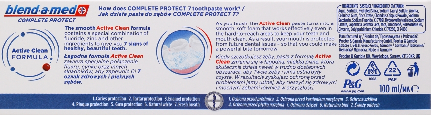 Зубная паста - Blend-a-med Complete Protect 7 Original — фото N3