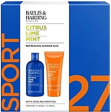 Парфумерія, косметика Набір - Baylis & Harding Citrus Lime & Mint Sport (sh/gel/200ml + h/b/wash/300ml)