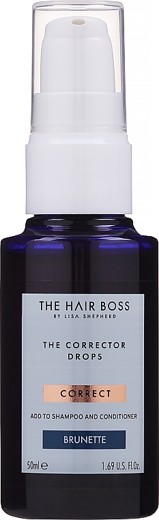 Краплі-коректори для темного волосся - The Hair Boss Brunette Corrector — фото N1