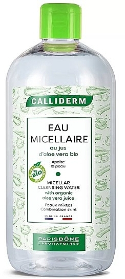 Міцелярна вода для комбінованої шкіри - Calliderm Micellar Cleansing Water with Organic Aloe Vera Juice — фото N1