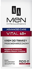 Крем для лица против морщин - AA Men Advanced Care Vital 40+ Face Cream Anti-Wrinkle — фото N3