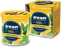 Ароматизированный гель для воздуха "Цитрусовый сквош" - Areon Gel Can Blister Citrus Squash — фото N1
