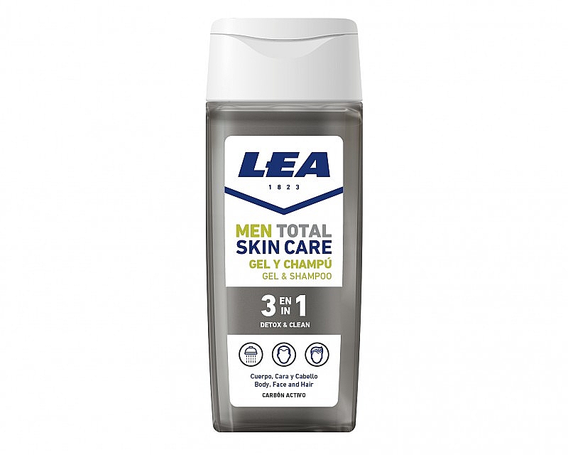 Детокс-гель для душа 3в1 - Lea Men Total Skin Care Detox&Clean Shower Gel & Shampoo — фото N1