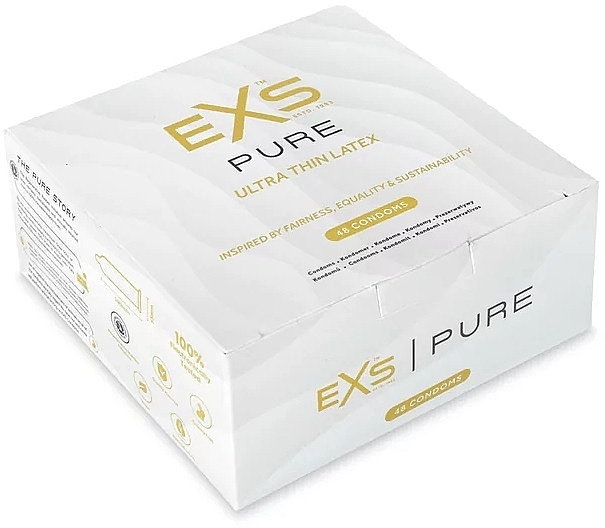 Презервативи ультратонкі, 48 шт. - EXS Pure Ultra Thin Latex Condoms — фото N1
