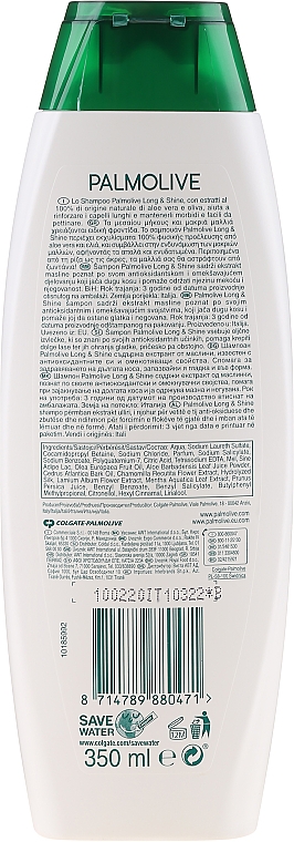 Шампунь для волосся - Palmolive Naturals Long & Shine Olive Shampoo — фото N3