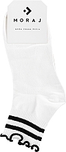 Парфумерія, косметика Шкарпетки жіночі короткі бавовняні з рюшами, білі - Moraj