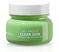 Маска для лица с зеленым чаем матча - Earth Rhythm Clear Skin Face Masque With Matcha Green Tea — фото N1