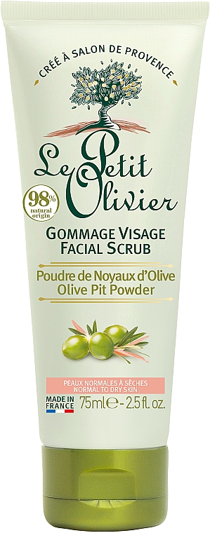 Скраб для обличчя з маслом оливи - Le Petit Olivier Face Cares With Olive Oil — фото N1