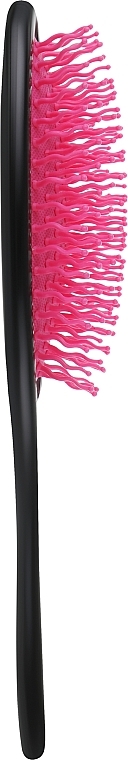 Щетка для волос массажная С0256-1, черная с розовым - Rapira — фото N2