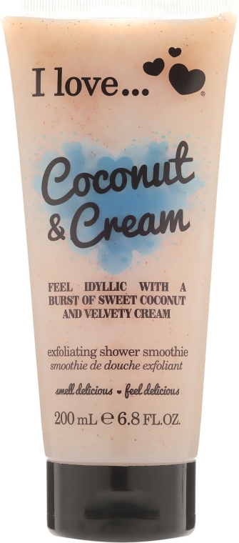 Скраб для тела - I Love... Coconut & Cream Velvety Hydrates Exfoliating Shower Smoothie — фото N1