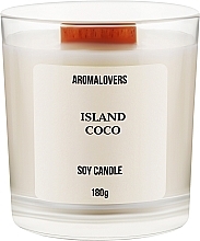 Духи, Парфюмерия, косметика Ароматическая свеча в стакане "Island Coco" - Aromalovers