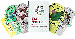 Парфумерія, косметика Набір "I'm Beautiful" - Tonymoly I'm Beautiful Mask Set, 5 продуктів