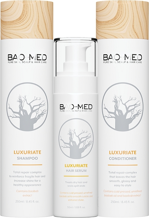 УЦЕНКА Набор - Bao-Med Luxuriate (shm/250ml + cond/250ml + ser/50ml) * — фото N2