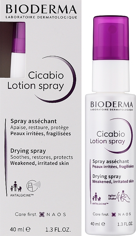 УЦЕНКА Восстанавливающий спрей-лосьон - Bioderma Cicabio Lotion Spray * — фото N2