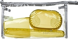 Туалетный набор 41372, желтый прозрачный, серая сумка - Top Choice Set (accessory/4pcs) — фото N1
