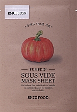 Парфумерія, косметика Маска тканинна з екстрактом гарбуза - Skinfood Pumpkin Sous Vide Mask Sheet
