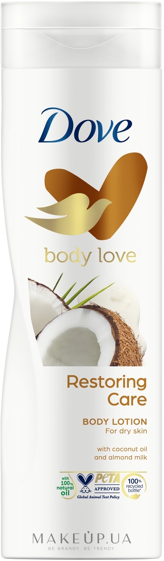 Лосьон для тела "Восстанавливающий" с кокосовым маслом и миндальным молочком - Dove Nourishing Secrets Restoring Ritual Body Lotion — фото 250ml
