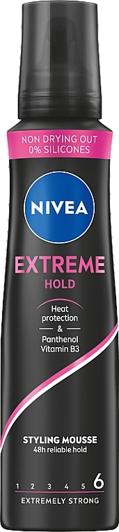 Мусс для волос экстремальной фиксации - NIVEA Extreme Hold Styling Mousse — фото N1