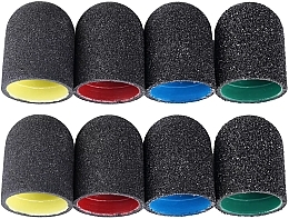 Абразивные насадки для педикюра, 10 мм, зернистость 120, 10 шт - Clavier Medisterill PodoCaps Pedicure Sanding Caps — фото N2